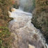 The River Clyde in full spate during autumn