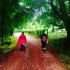 Volunteers explore the designed landscape at Waygateshaw