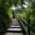 The footpath into the Falls of Clyde Nature Reserve from New Lanark