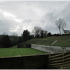 Walled garden in 2017, facing north north-west towards retaining wall below terraced garden